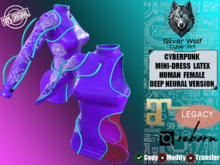SW - Cyberpunk Mini-dress Latex Net Female DeepNeural(Box)