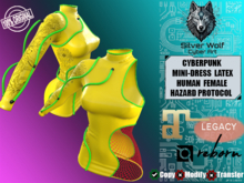 SW - Cyberpunk Mini-dress Latex Net Female Megacorp(Box)