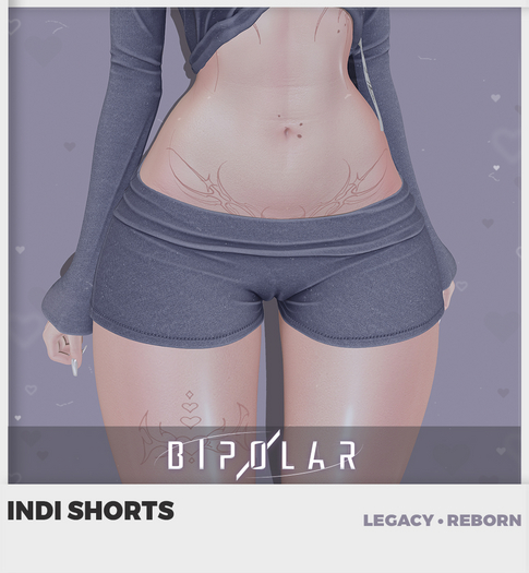 Bipolar - Indi Shorts - Blue Graphite