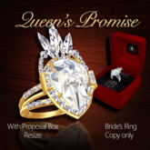 Exquisite Queen's Promise Bride's Ring Gold COPY