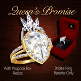 Exquisite Queen's Promise Bride's Ring Gold