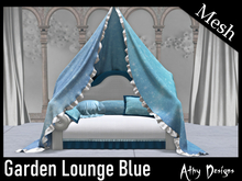 Mesh Garden Lounge Blue - Sofa Chaise Recliner Outdoor Furniture