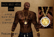 __CHAIN GOLD MEDAL JESUS
