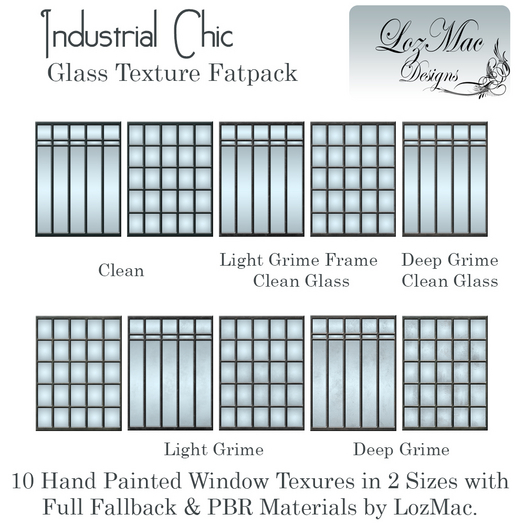Industrial Windows Textures Collection