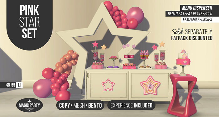 Pink Star (Party SET) Save 50% [FATPACK] [BENTO]