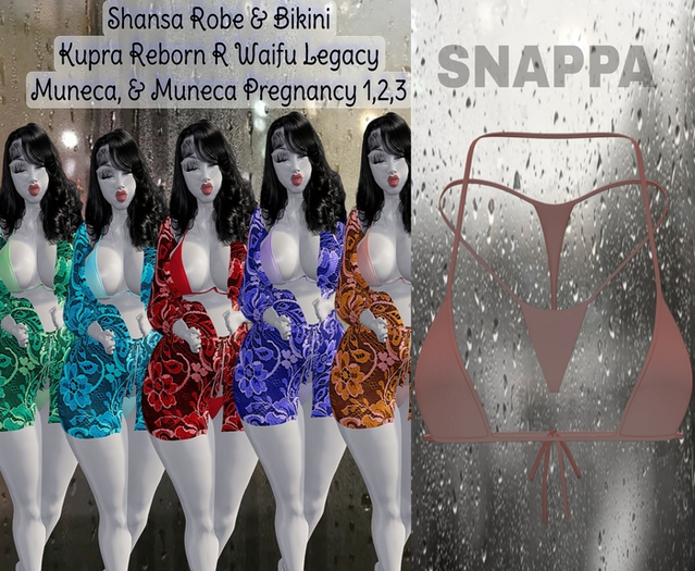 SNAPPA - Shansa Nude Pink Bikini - KUPRA REBORN R WAIFU LEGACY