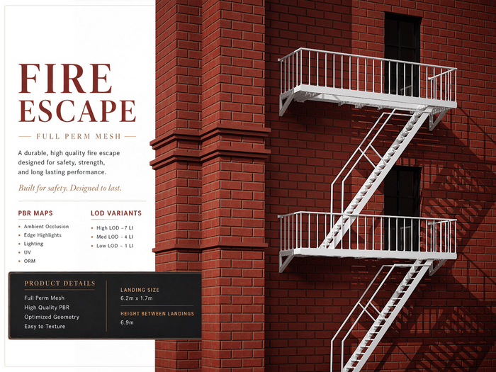 Fire Escape - Full Perm - ESCADA DE EMERGÊNCIA