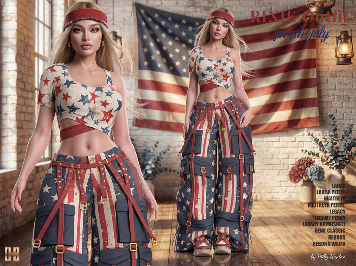 [hh] Rixie Outfit for 4th July