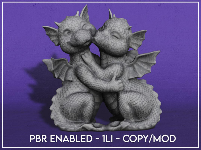 Hugging Dragons Statue