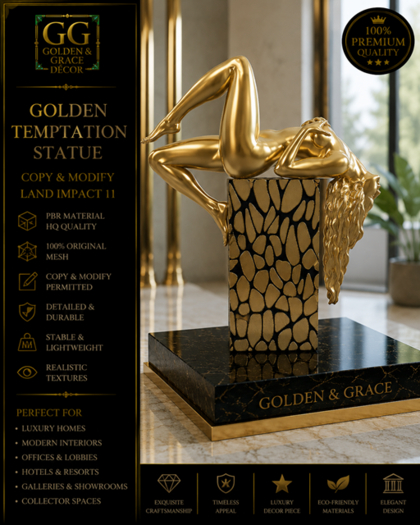 Golden Temptation statue