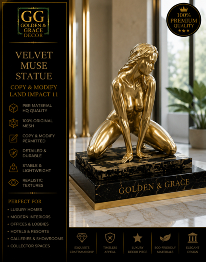 Velvet Muse statue