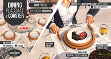 Magic Dining Placemat & Coaster [Table ADD-ON]