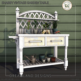 DD Shabby Vintage Garden Table