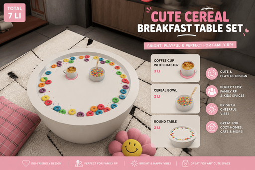 Cute Cereal Breakfast Table Set