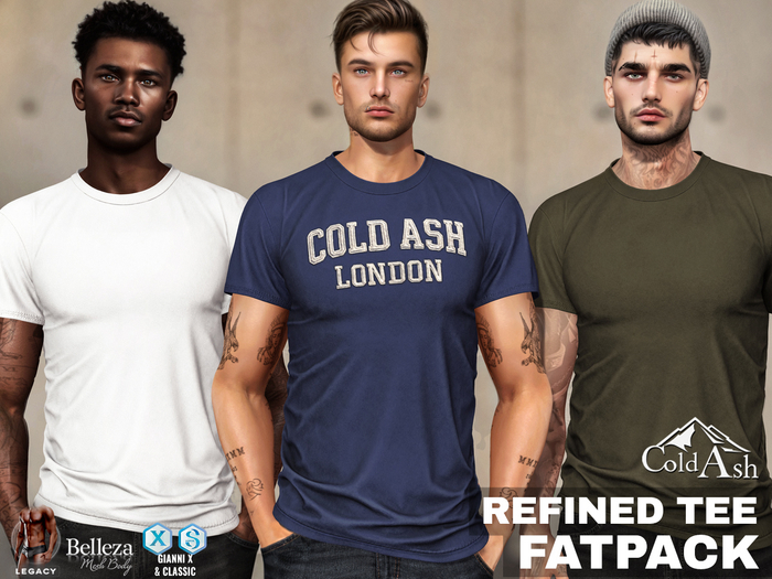 {COLD-ASH} REFINED Tee FATPACK
