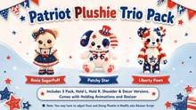 Patriot Plushies Trio Pack Transferable Version