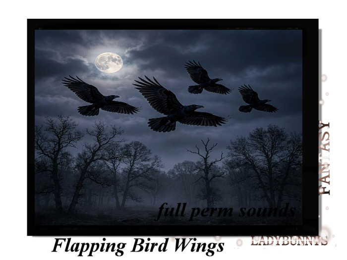 Bunny's Sounds-Flapping Of Bird Wings Looped Sound-flapping bird sounds effects
