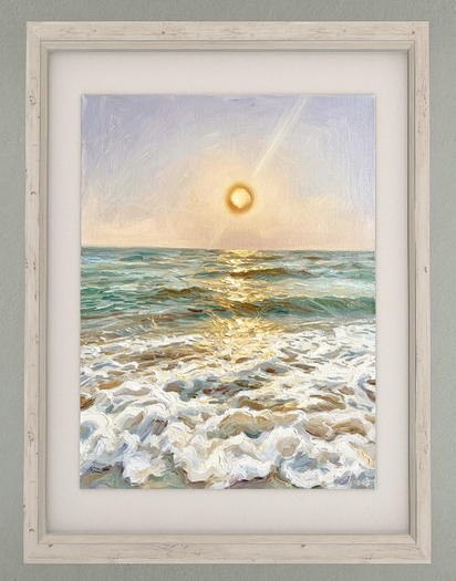 Picture - Sunset over the waves