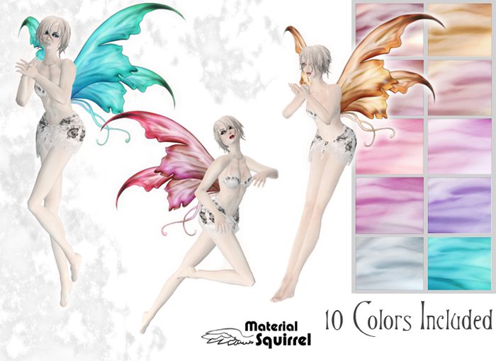 Isolde Wings - Ten Color Pack - Flexi Scripted Fairy Wings