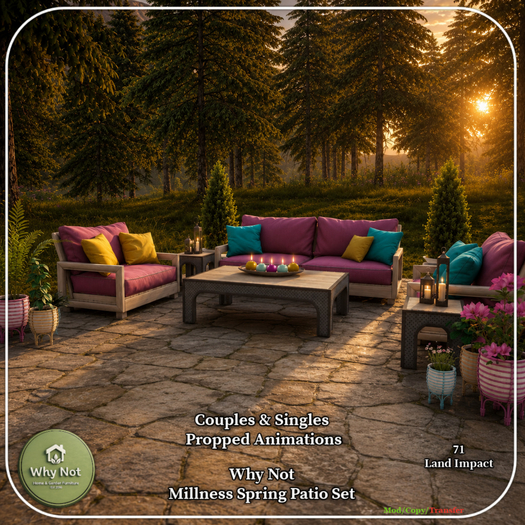 Why Not - Millness Spring Patio Set-Add Me