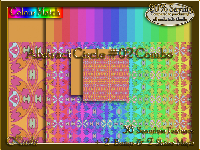 Abstract Circle #02 COMBO Texture Bundle