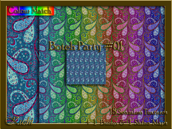 Boteh Party #01 Texture Pack