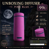 Unboxing Diffuser Pink Blue