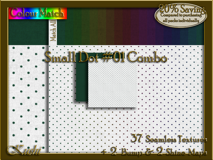 Small Dot #01 COMBO Texture Bundle