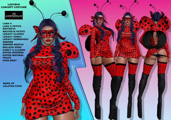 **DEMO**LADYBUG V2 CONCEPT COSTUME COMPLETE OUTFIT**