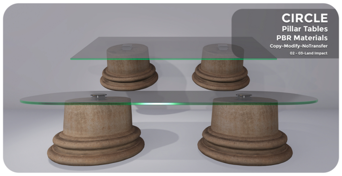 CIRCLE - Pillar Tables 