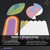 onyx.pixel - Full Permissions Mesh - Rugs - Modern Shaped