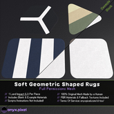 onyx.pixel - Full Permissions Mesh - Rugs - Soft Geometric