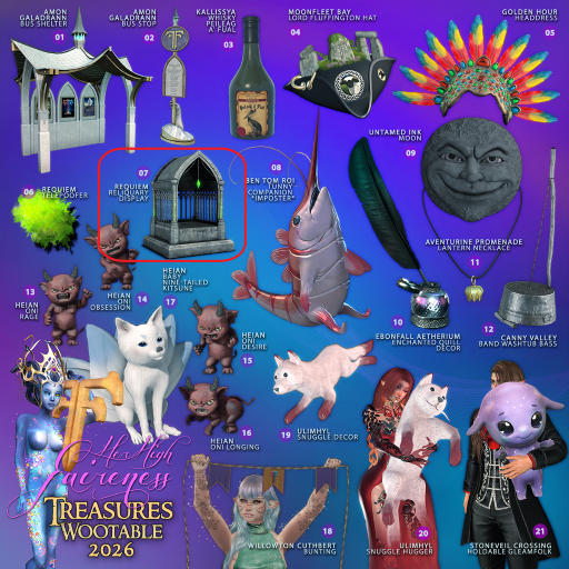 7 Requiem~ Reliquary Display