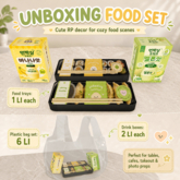 Unboxing Food Set - Sushi, Dumplings & Korean Drinks