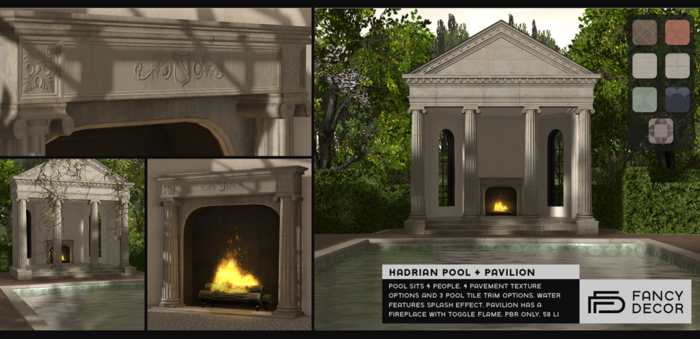 Fancy Decor: Hadrian Pool & Pavilion