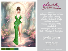 ::Sweet Intoxication:: Greta Gown - Dark Green