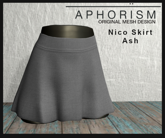 !APHORISM! - Nico Skirt Ash