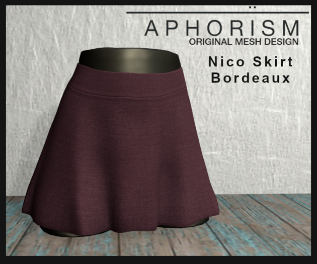 !APHORISM! - Nico Skirt Bordeaux