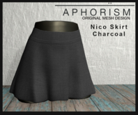 !APHORISM! - Nico Skirt Charcoal
