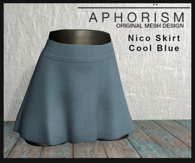 !APHORISM! - Nico Skirt Cool Blue