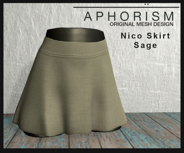 !APHORISM! - Nico Skirt Sage