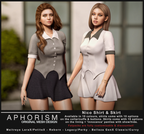 !APHORISM! - Nico Skirt Fatpack