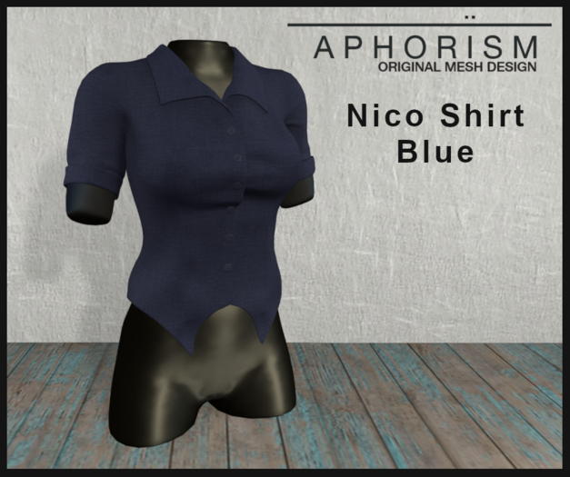 !APHORISM! - Nico Shirt Blue