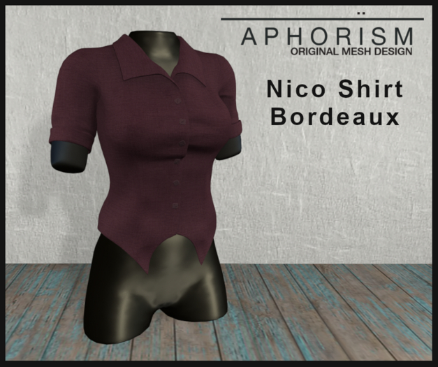!APHORISM! - Nico Shirt Bordeaux
