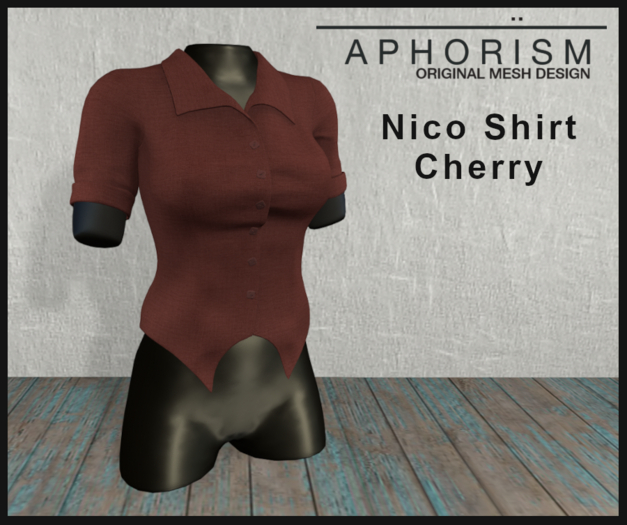 !APHORISM! - Nico Shirt Cherry