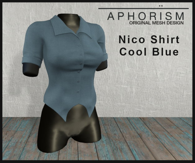 !APHORISM! - Nico Shirt Cool Blue