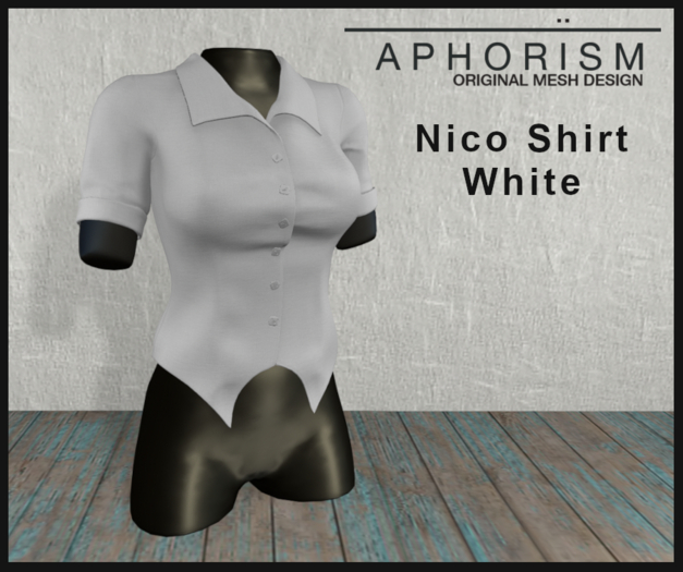 !APHORISM! - Nico Shirt White