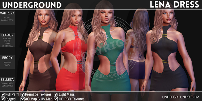 [UG MESH] LENA DRESS MPD