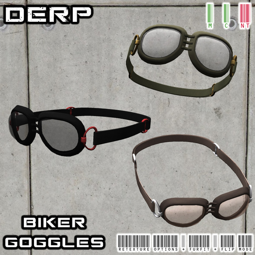 DERP. Goggles - Biker