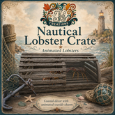 *Js* Creations Nautical Lobster Crate